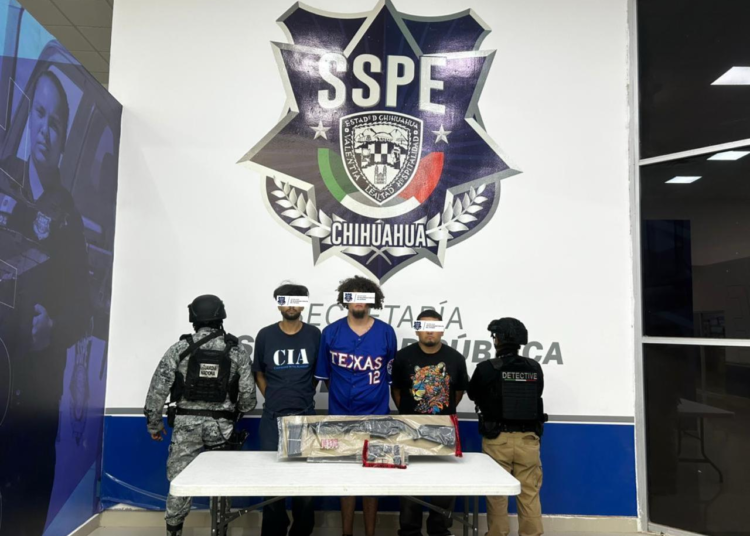 Detienen a tres hombres armados en Ciudad Juárez