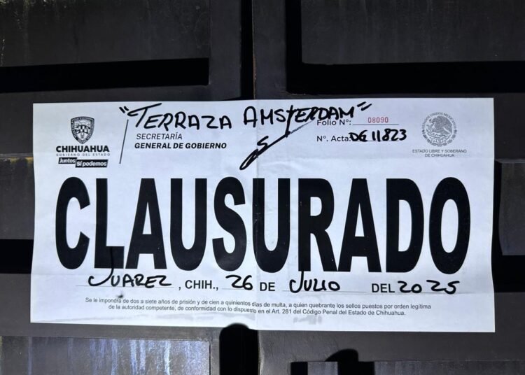 Realiza Gobernación Estatal clausura 19 establecimientos durante la última semana