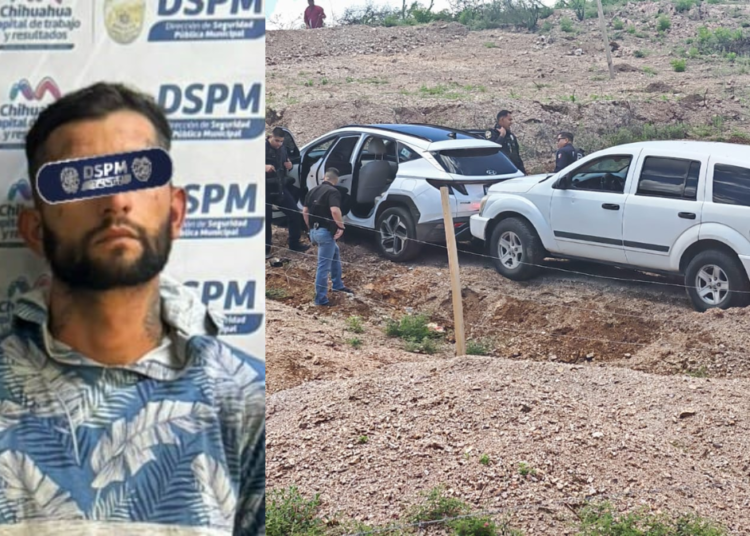 Operativo aire-tierra en Chihuahua: recuperan vehículo robado y detienen al presunto responsable