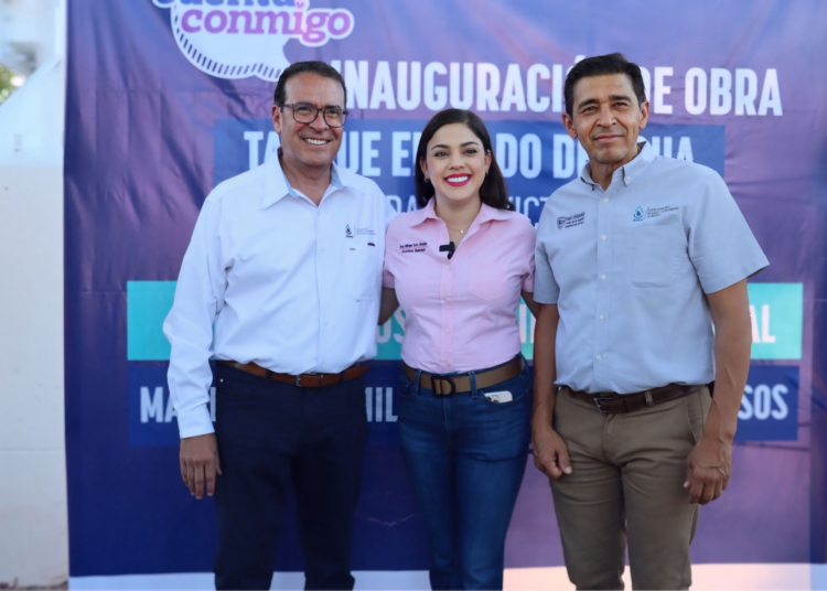 Inaugura JCAS tanque elevado en la comunidad de Guadalupe Victoria, Meoqui