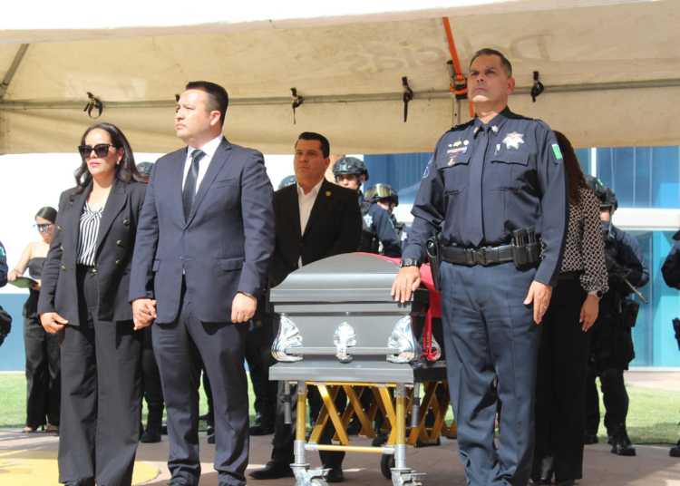 Rinden homenaje póstumo al director de la Policía Municipal de Delicias