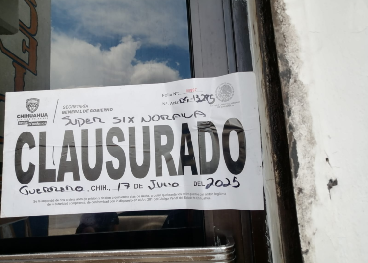 Clausura Gobernación Estatal 12 establecimientos durante operativos en la última semana