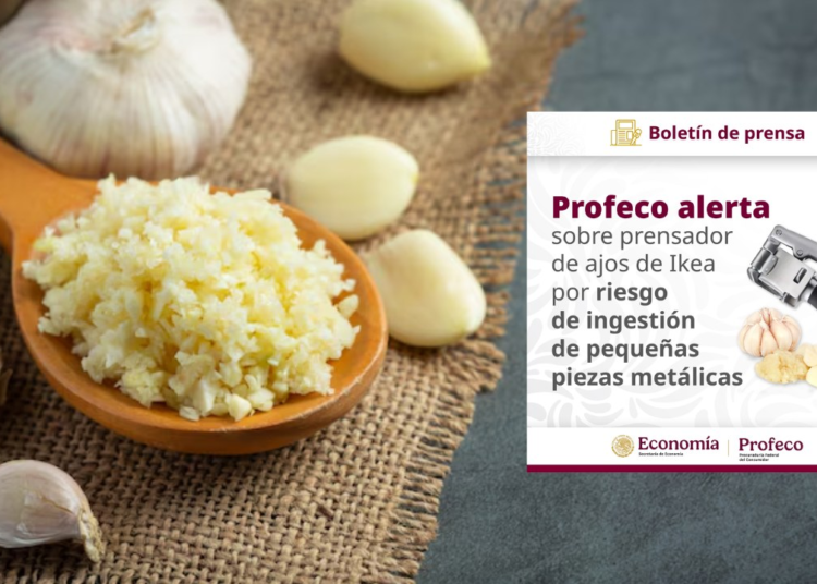 Profeco lanza alerta por prensador de ajos de IKEA: riesgo de ingestión de piezas metálicas