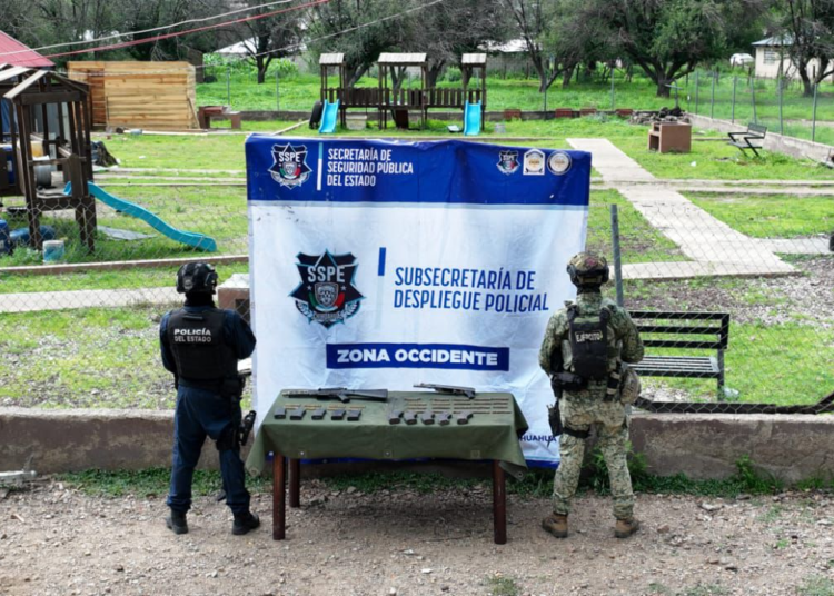 Desmantela SSPE campamento delictivo y asegura armamento en la sierra de Madera