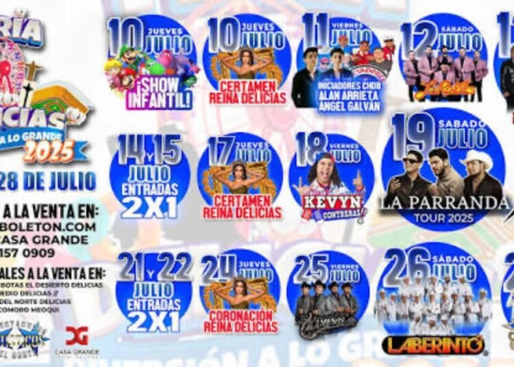 ¡Comienza la fiesta! Mañana arranca la Feria Delicias 2025 con diversión para toda la familia