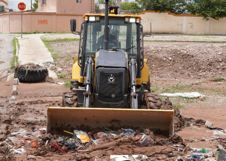 Retiró Municipio 182 metros cúbicos de arrastres este jueves por lluvias