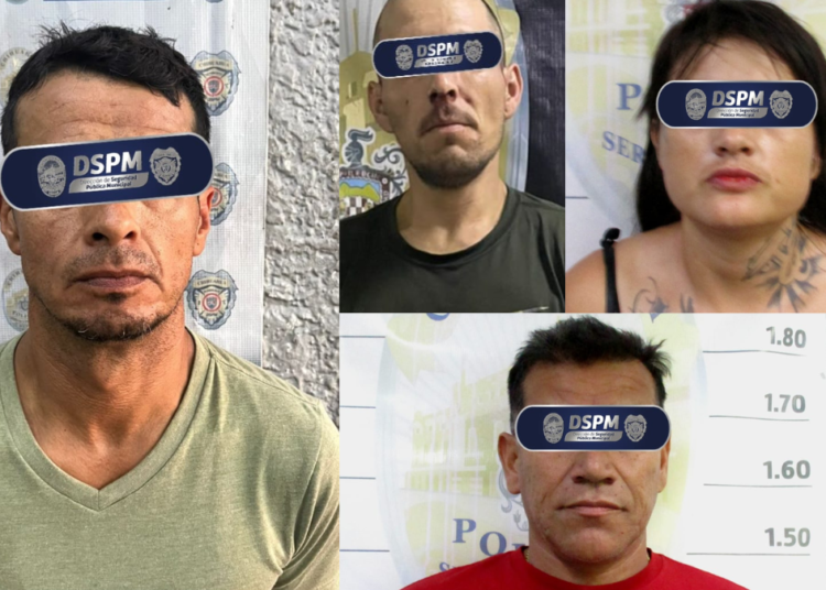 Aseguran a cuatro probables narcomenudistas en distintos puntos de la ciudad