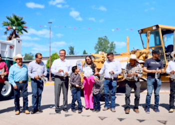 Inicia JCAS obra hídrica y entrega de maquinaria en San Francisco de Borja