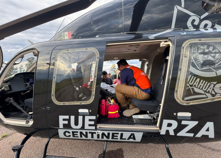 Gobierno del Estado realiza traslado aéreo de emergencia de paciente con problemas cardíacos