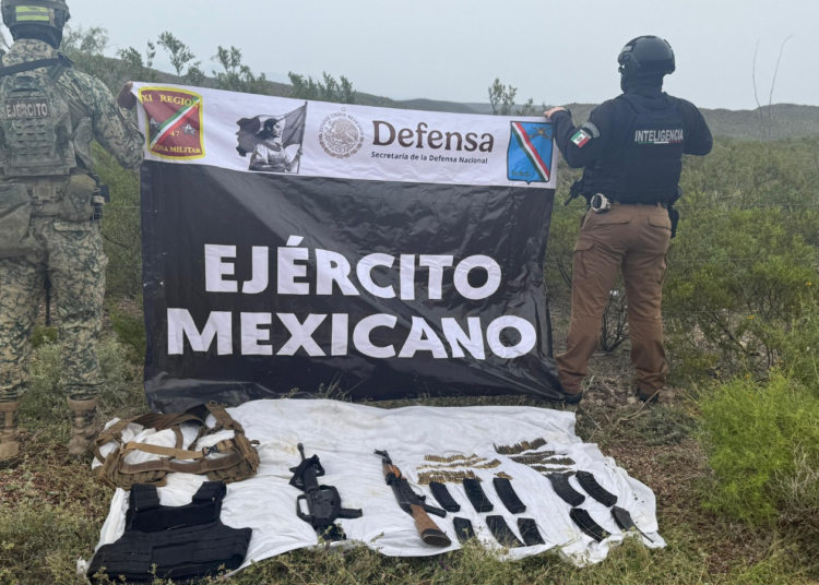 SSPE asegura armamento y equipo táctico en Coyame