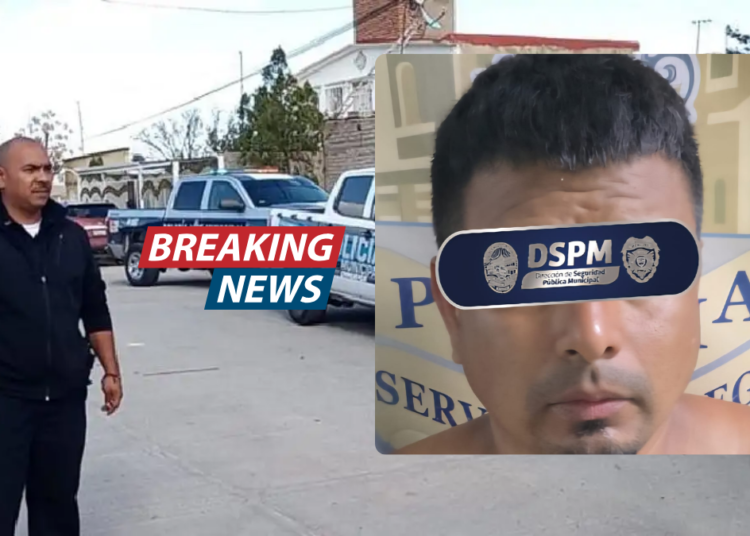 Canino “Fausto” del Grupo K-9 neutraliza a hombre que dañaba patrulla en Chihuahua