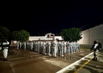 Refuerzan seguridad en el Cereso No. 5 de Nuevo Casas Grandes con operativo extraordinario