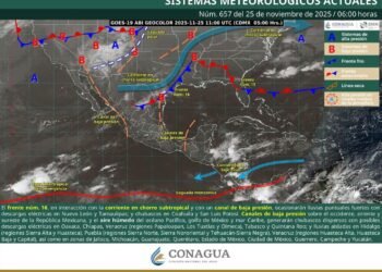 Se pronostican bajas temperaturas y lluvias por el frente frío número 16