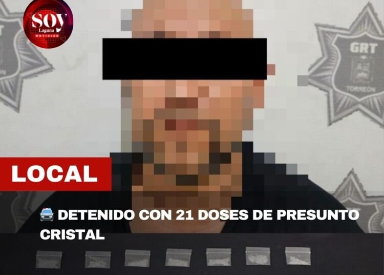 GRT detiene a hombre por presunta posesión de narcóticos en Torreón