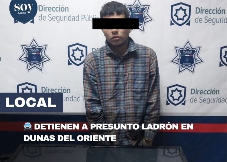Detienen a hombre por presunto robo a casa habitación en la colonia Dunas del Oriente
