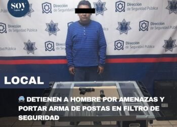 Detienen a hombre por amenazas y portar arma de postas en filtro de vigilancia de Torreón
