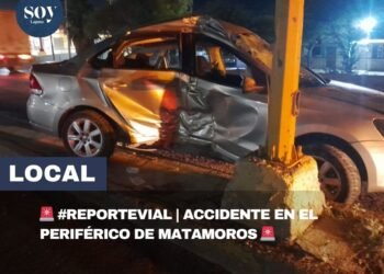 🚨 #ReporteVial | Accidente en el Periférico de Matamoros 🚨