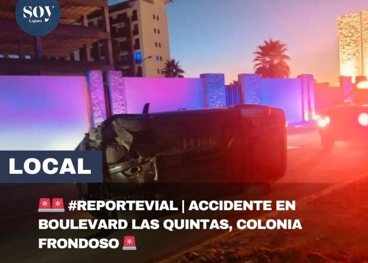 🚗 Choque contra luminaria en la colonia Frondoso deja solo daños materiales