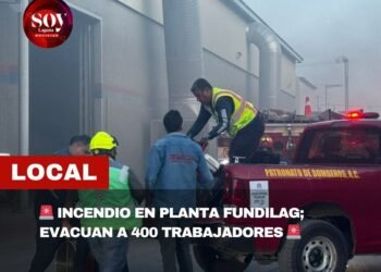 INCENDIO EN PLANTA FUNDILAG GENERA EVACUACIÓN DE 400 TRABAJADORES; SIN LESIONADOS DE GRAVEDAD