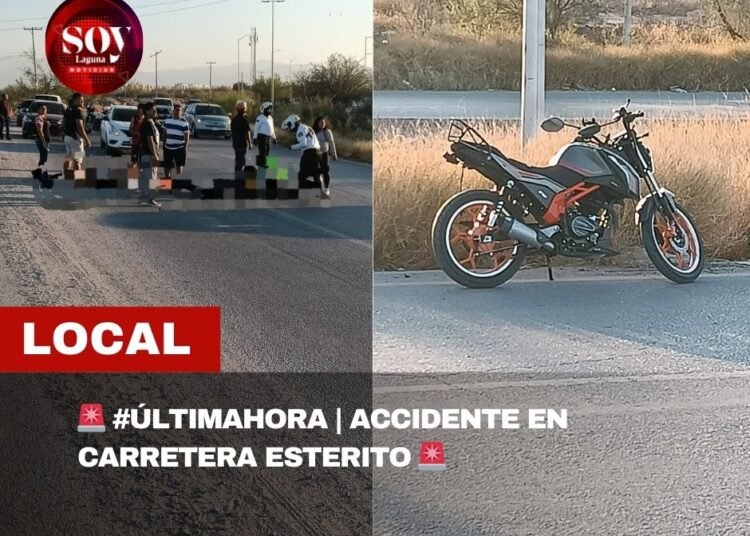 ACCIDENTE EN CARRETERA ESTERITO; AGENTE DE VIALIDAD SALVA A UNA PERSONA MIENTRAS LLEGA LA AMBULANCIA