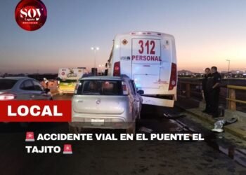 🚨 ACCIDENTE VIAL EN EL PUENTE EL TAJITO 🚨📅 25/11/25🕕 06:26 horas