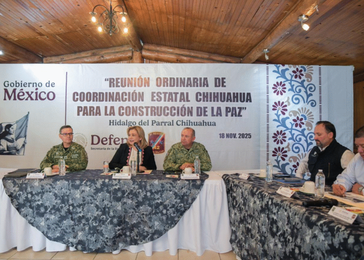 Maru Campos encabeza mesa de seguridad en Parral; reforzarán operativos en la región sur