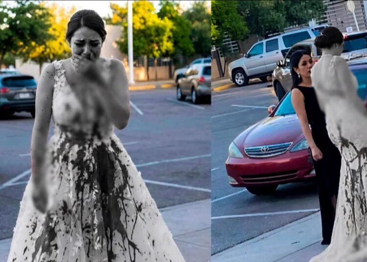 Novia es atacada con pintura roja para evitar su boda en Ciudad Obregón; señalan a la suegra como presunta responsable