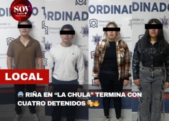 POLICÍA MUNICIPAL DISUELVE RIÑA EN BAR DEL ORIENTE DE TORREÓN; HAY CUATRO DETENIDOS