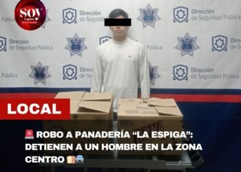 POLICÍA DE TORREÓN DETIENE A HOMBRE POR ROBO A PANADERÍA EN LA ZONA CENTRO