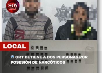 GRT detiene a dos personas por posesión de narcóticos en la colonia Zaragoza Sur
