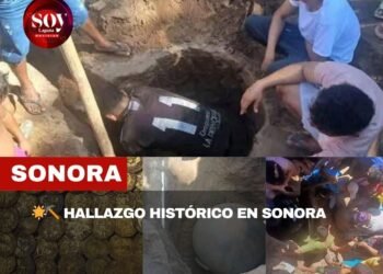 Descubren monedas de oro durante excavaciones de obra pública en Sonora