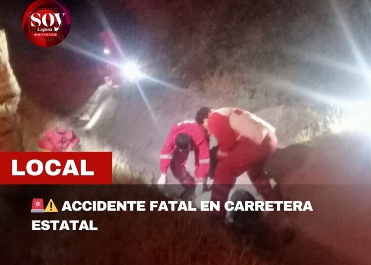 🚨⚠️ ACCIDENTE FATAL EN CARRETERA ESTATAL