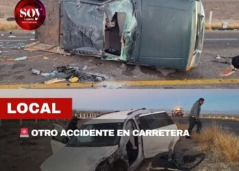 Se registra accidente vial en la carretera Cuatrociénegas–San Pedro; no hubo lesionados