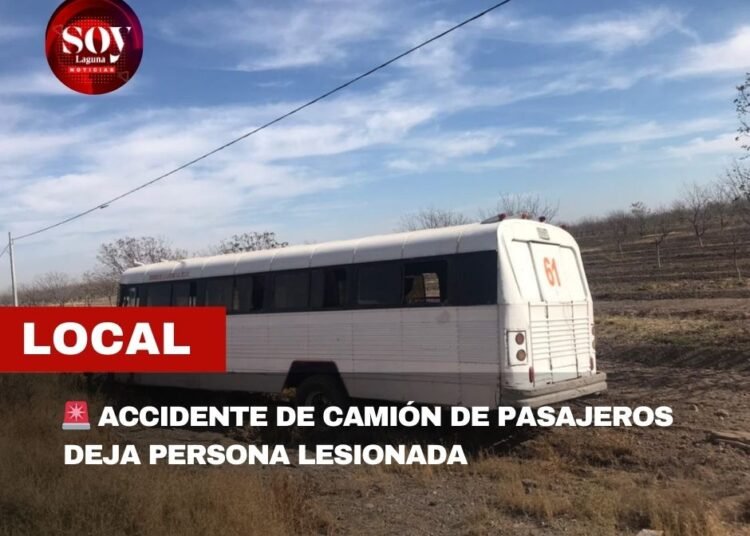🚨 ACCIDENTE DE CAMIÓN DE PASAJEROS DEJA PERSONA LESIONADA