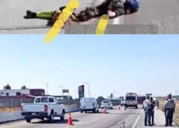 TRÁILER ATROPELLA Y CAUSA LA MUERTE DE UN CICLISTA EN AUTOPISTA DE PUEBLA