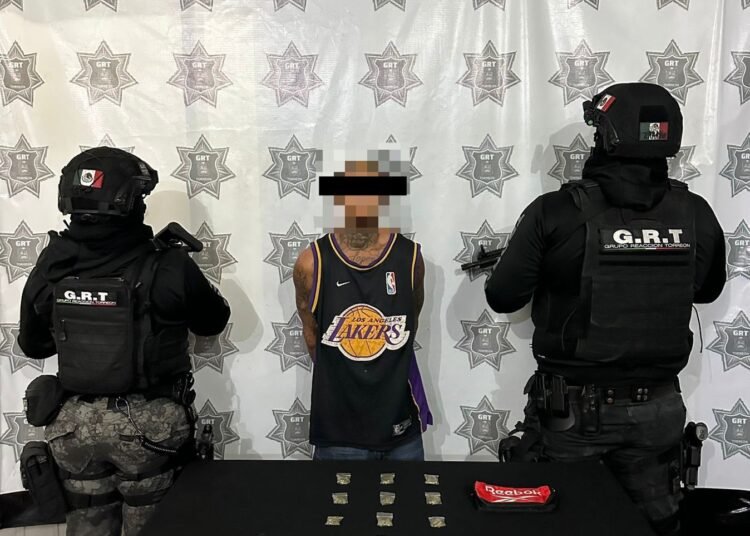 DETIENEN A HOMBRE POR PRESUNTA POSESIÓN DE NARCÓTICOS EN ZARAGOZA SUR